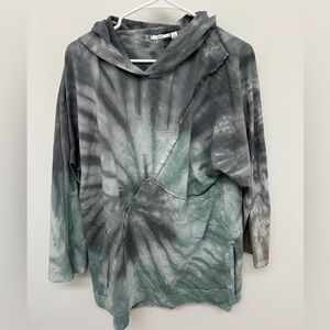 Kaktus tie dye hoodie sweatshirt size xl 100% cotton made in Italy